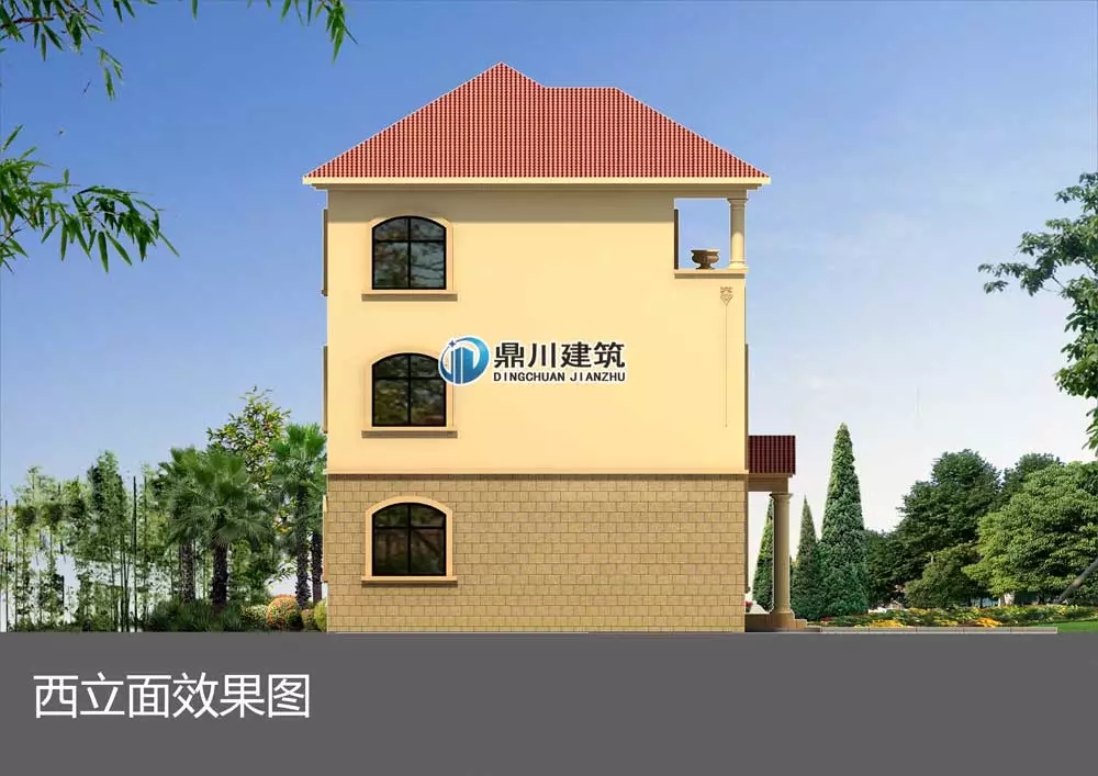 三層旋轉樓梯復式農村別墅建房案例，大氣漂亮得不像話！