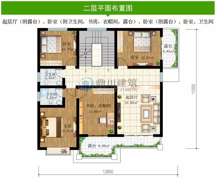 新中式三層別墅設(shè)計圖，現(xiàn)代與經(jīng)典的完美結(jié)合！